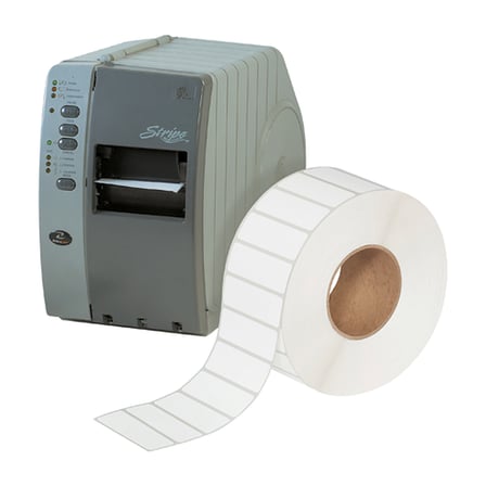 3 x 1" White Thermal Transfer Labels