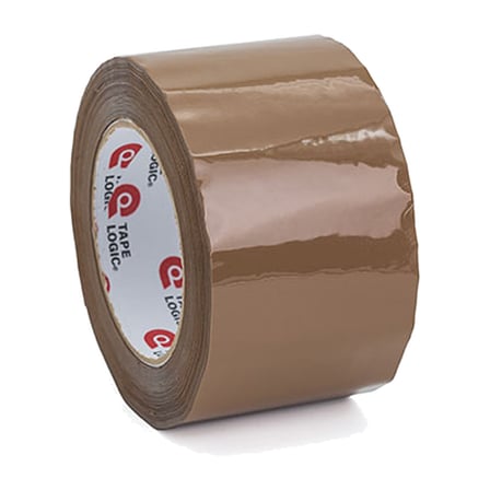 3" x 110 yds. Tan Hot Melt Tape – 1.6 Mil