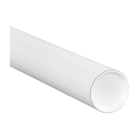 3 x 15" White Tubes with Caps