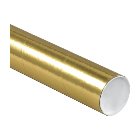 3 x 18" Gold Tubes with Caps