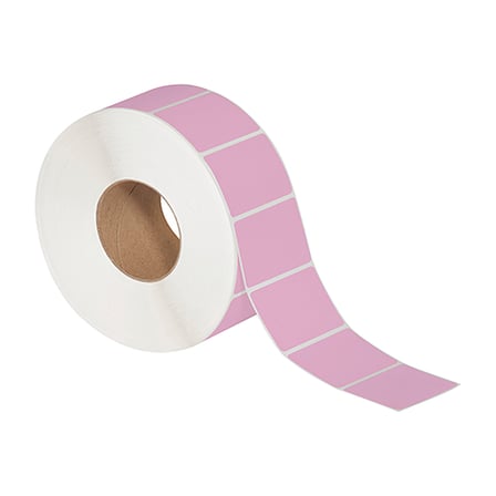 3 x 2" Pink Thermal Transfer Labels