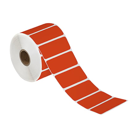 3 x 2" Red Desktop Direct Thermal Label