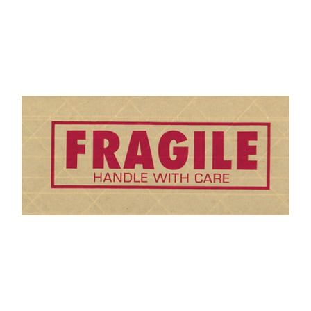 3" x 450' "Fragile" Messaged Reinforced Water Activated Tape