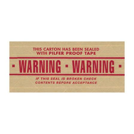 3" x 450' "Warning" Messaged Reinforced Water Activated Tape