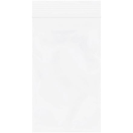 3 x 5" - 2 Mil White Reclosable Poly Bags