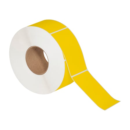 3 x 5" Yellow Direct Thermal Labels