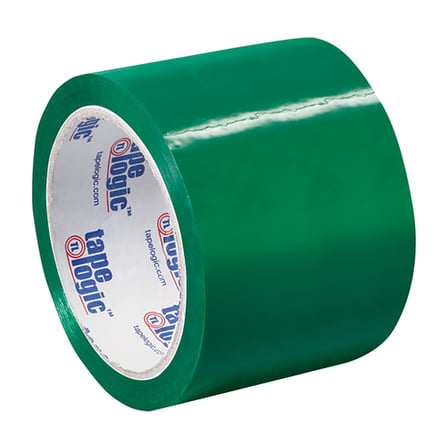 3" x 55 yds. Green Carton Sealing Tape – 2.2 Mil