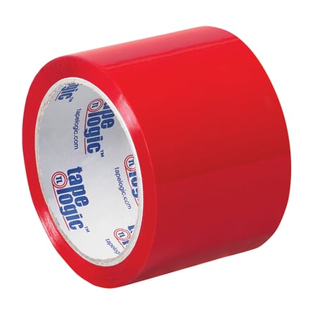 3" x 55 yds. - Red (6 Pack) Carton Sealing Tape – 2.2 Mil
