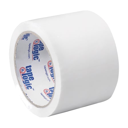 3" x 55 yds. White Carton Sealing Tape – 2.2 Mil
