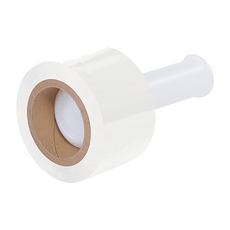 3" x 80 Gauge x 1000' White Bundling Stretch Film