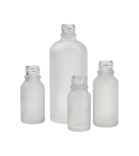 30 ml Frosted Clear Euro Round Glass Bottle with 18-415 Neck Finish..png