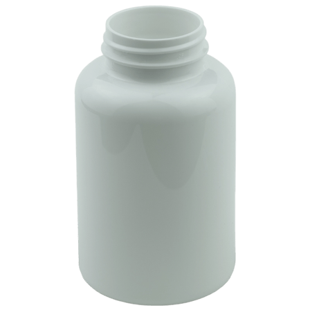 300cc White PET Plastic Packer Bottle 45-400(240/case)