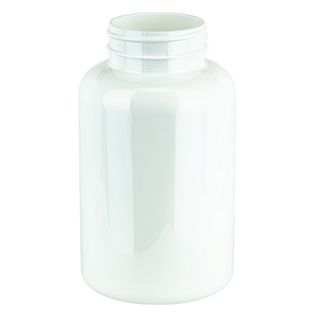 300cc White PET Plastic Packer Bottle 45-400(256/cs)