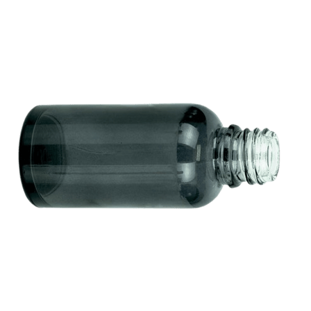 30ml Euro Flint glass bottle with Glossy Translucent Black coating 18-415 - (180/Case)