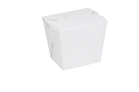 32 oz. White Chinese Microwavable Paper Take Out Containers - (400/Case)