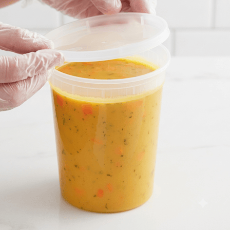 32 Ounce Translucent Deli Container with Soup and lid.png