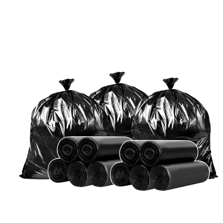 33 Gallon Black Trash Bags, 1.2 Mil, 33" × 39"- (100/Case)