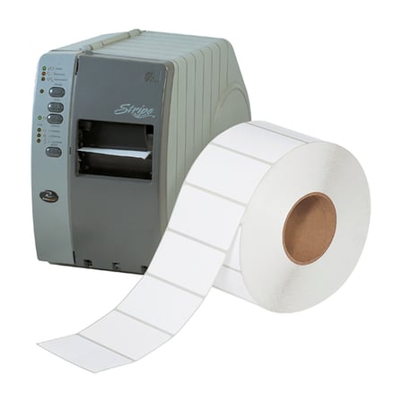 4 1/2 x 2 1/2" White Direct Thermal Labels