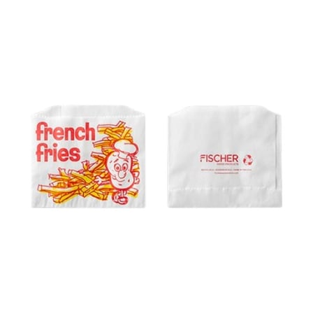 4.875″ x 4″ Printed french fry bag, Grease-resistant.jpg