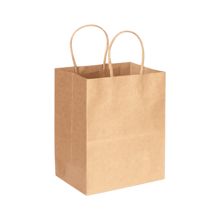 #4 Kraft paper shopping bag with handles 9.84" x 5.12" x 13.39".png