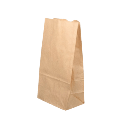4 lb. Natural Kraft Paper Bag - 400/Case