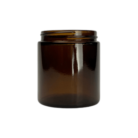 4 oz. Amber Glass 58-400 Straight Sided Round Jar 