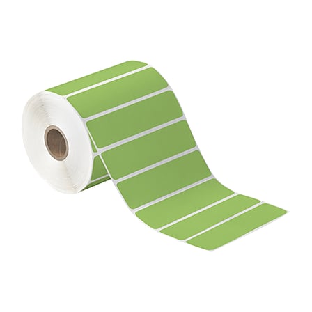 4 x 1" Green Desktop Direct Thermal Label