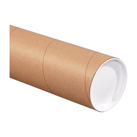 4 x 26" Kraft Tubes with Caps