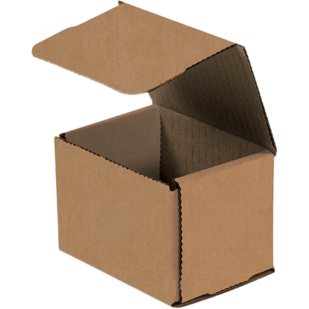 4 x 3 x 3" Kraft Corrugated Mailers