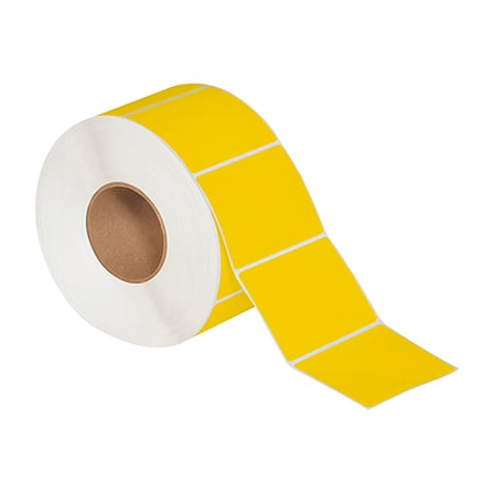 4 x 3" Yellow Direct Thermal Labels