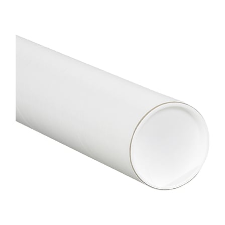4 x 30" White Tubes with Caps