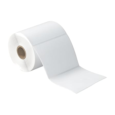 4 x 4" White Desktop Direct Thermal Labels