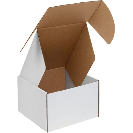 4 x 4 x 4" White Deluxe Literature Mailers