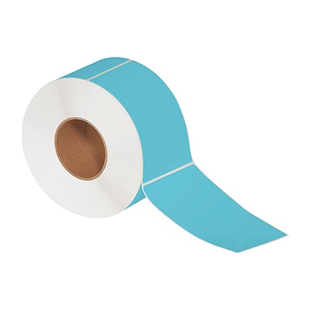 4 x 6 1/2" Blue Thermal Transfer Labels