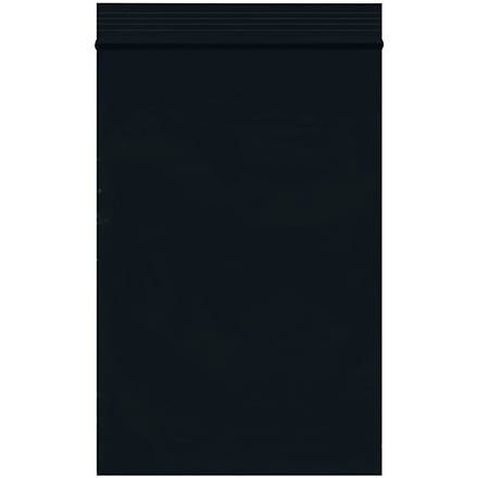 4 x 6" - 2 Mil Black Reclosable Poly Bags