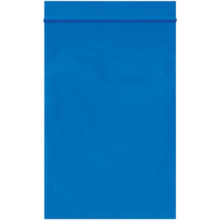 4 x 6" - 2 Mil Blue Reclosable Poly Bags