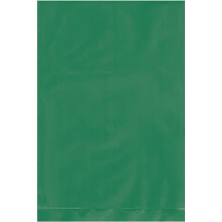 4 x 6" - 2 Mil Green Flat Poly Bags