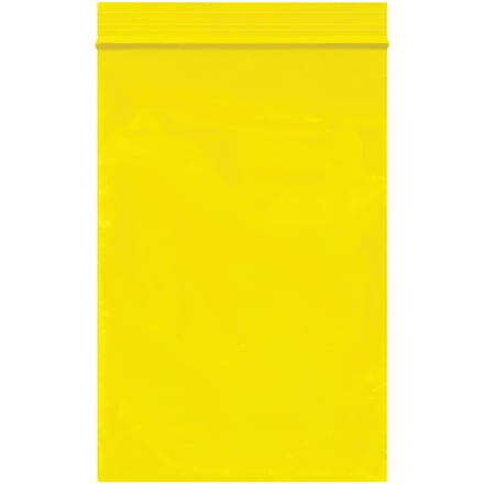 4 x 6" - 2 Mil Yellow Reclosable Poly Bags