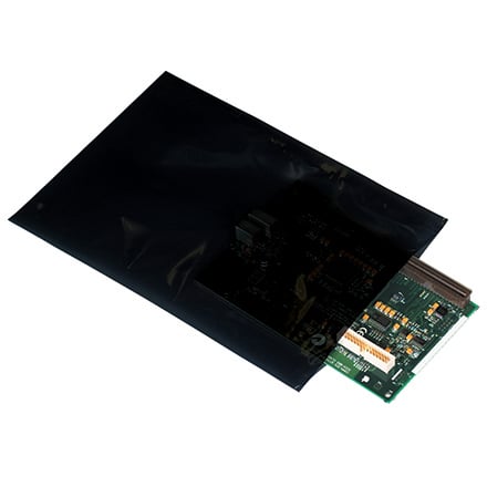 4 x 6" - 4 Mil Conductive Black Flat Poly Bags