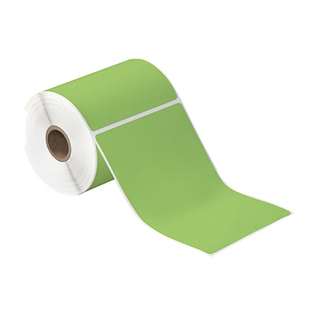 4 x 6" Green Desktop Thermal Transfer Labels