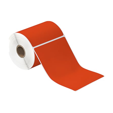 4 x 6" Red Desktop Thermal Transfer Labels