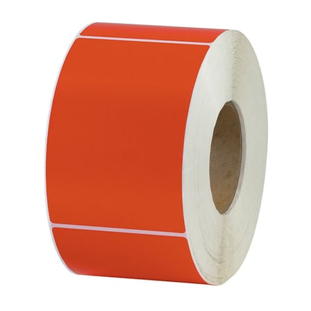 4 x 6" Red Thermal Transfer Labels