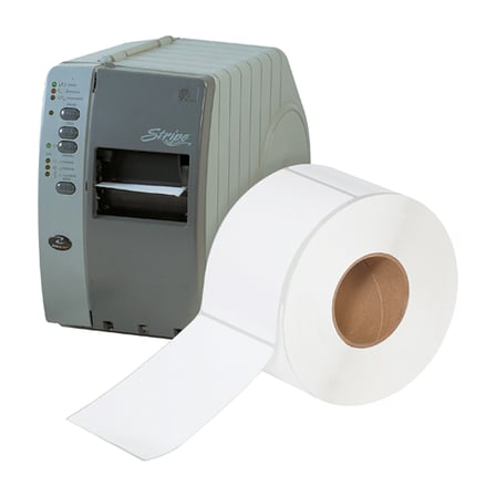 4 x 6" White Thermal Transfer Labels (Liners are perforated between labels)