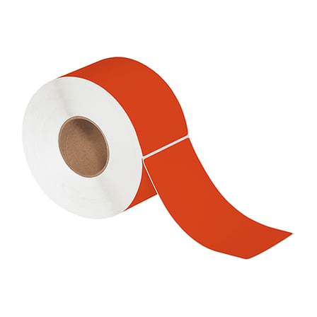 4 x 8" Red Thermal Transfer Labels