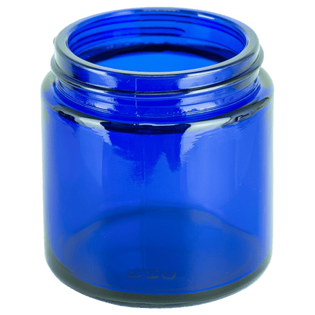 4oz Cobalt Blue Glass Straight Sided Jar 58-400(90/case)