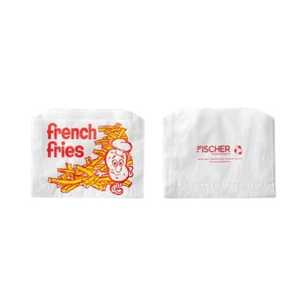 5.5″ x 1″ x 4″ Printed french fry bag, Grease-resistant.jpg