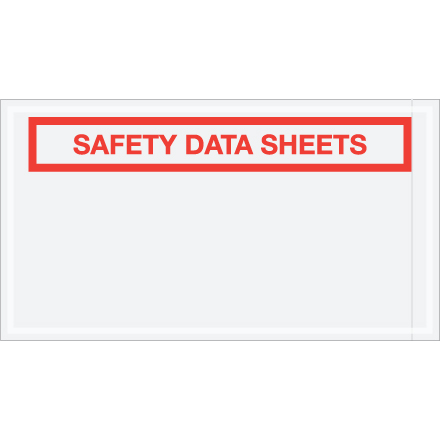 5 1/2 x 10" "Safety Data Sheets" SDS Envelopes
