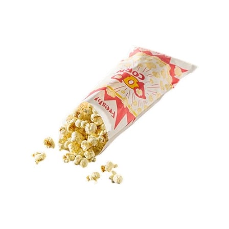 Freshly popped popcorn spilling from a 5.25 x 12 Popcorn bag.jpg