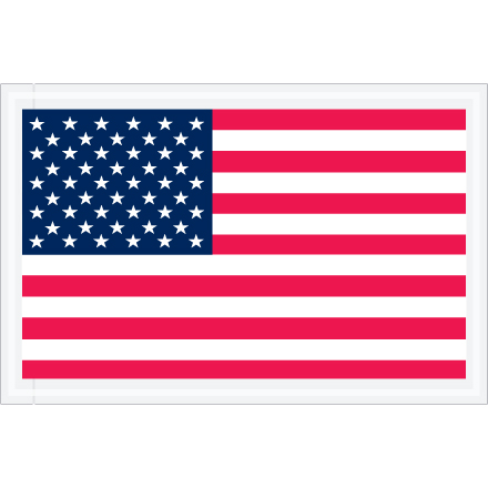 5 1/4 x 8" U.S.A. Flag Packing List Envelopes