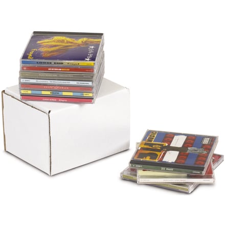 5 5/8 x 4 3/16 x 5" White Outside Tuck Mailers